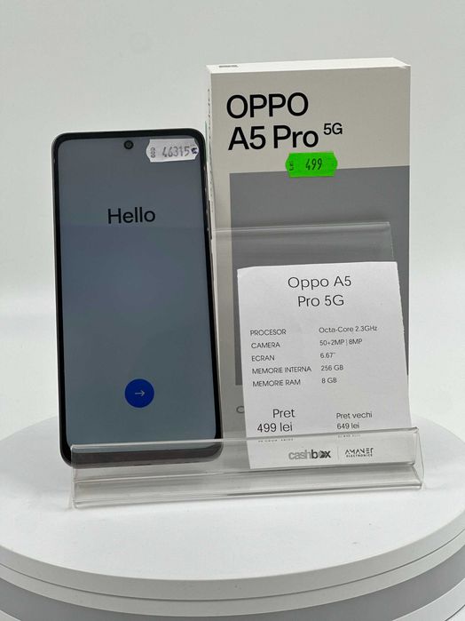 Oppo A5 PRO 5G 256GB 8GB RAM Garantie 24 Luni CashBox