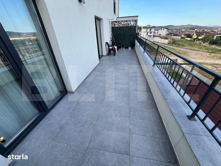 Apartament modern cu terasa de 15 m2 si priveliste panoramica – 58 m