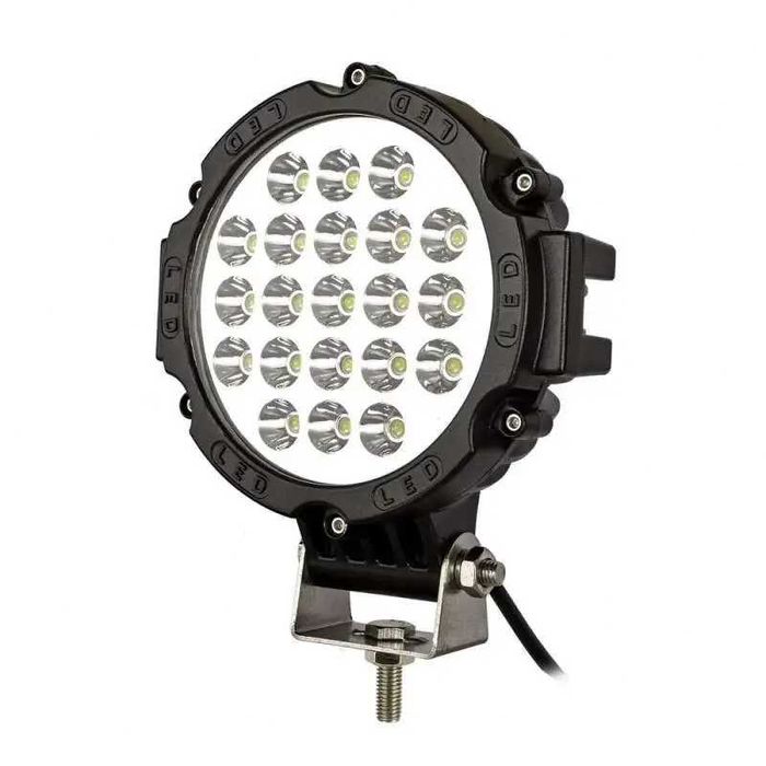 OFF ROAD кръгъл LED фар 17 21 диода 51W 63W