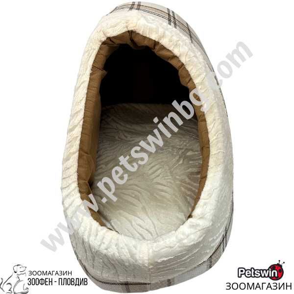 Легло тип Чехъл- за Куче/Коте- 50см/40см/30см- Кремава разцветка-Lepus