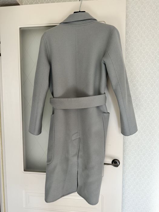 Пальто шерсть серое