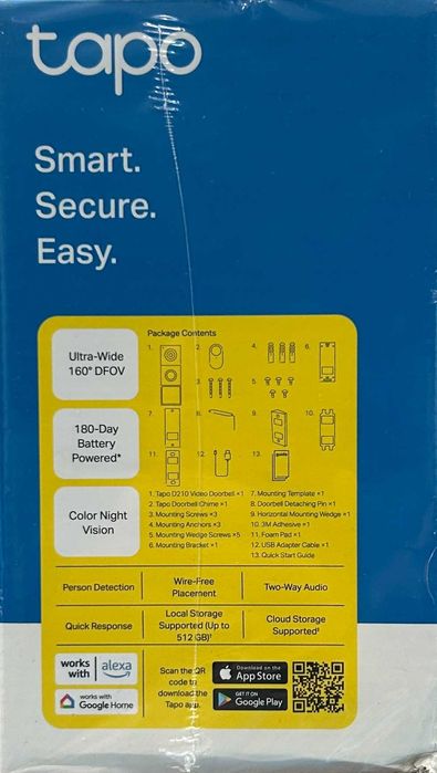 Video interfon TP-Link Tapo D210 2K rezoluție [#23559#]