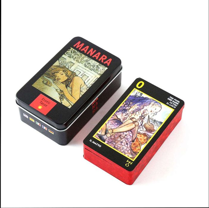 Карты Таро МАК Манара Manara Tarot в жестяном боксе