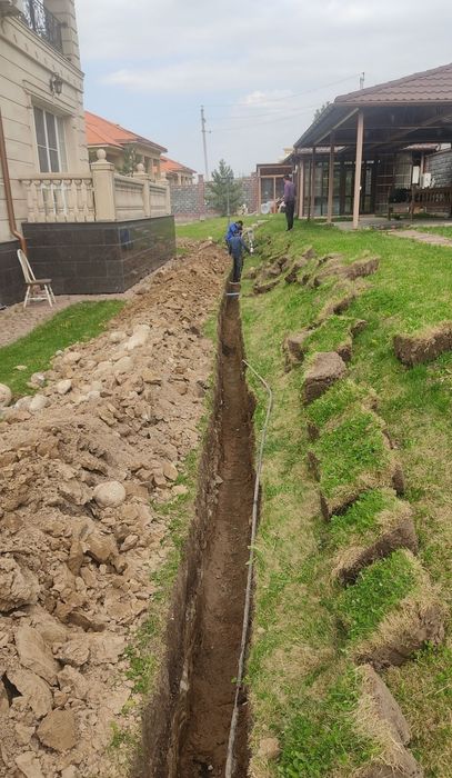 Копаем,септик ,траншей,туалет,бассеин ,сантехник