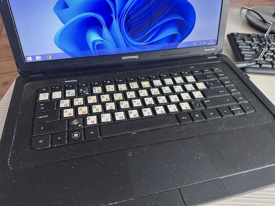 Ноутбук в рабочем состоянии