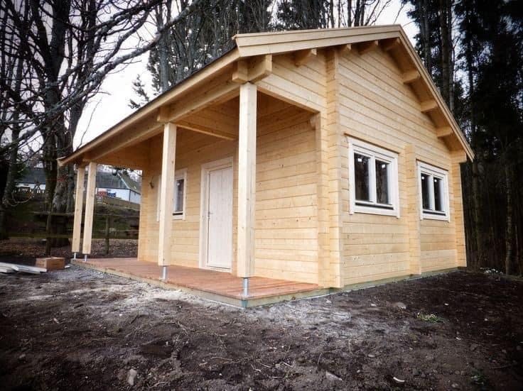 Construim cabane din lemn tratat