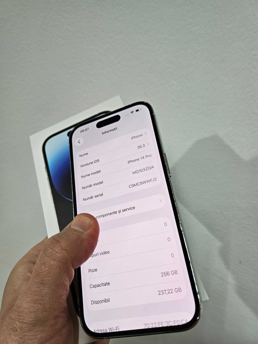 Iphone 14 Pro, 256 Gb, 100% bateria, la cutie..