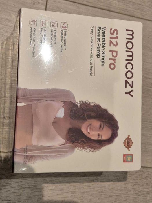 Momcozy S12 Pro преносима електрическа помпа за кърма, 1 брой, бяла