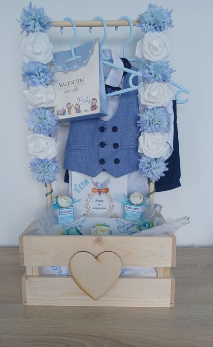 Подарък за бебе, подарък за погача, Baby Shower, Baby Gift Box