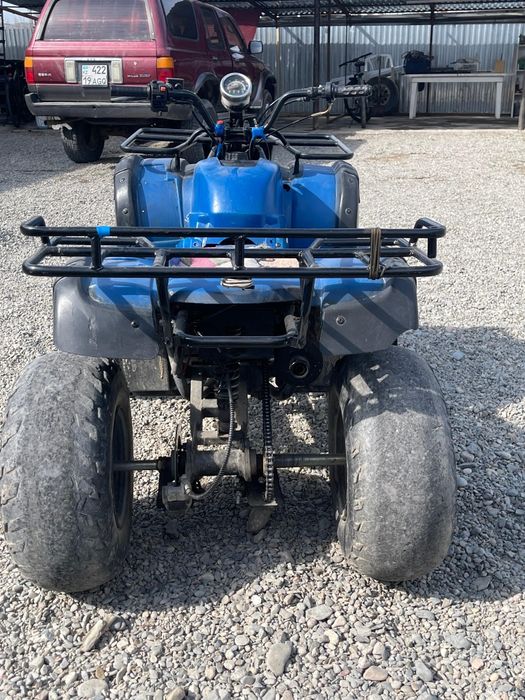 Квадрацыкл на полном ходу