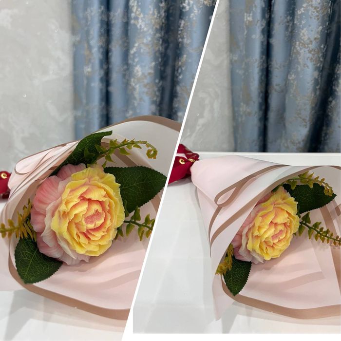 Букет гулдер сапалы сабыннан жасалған