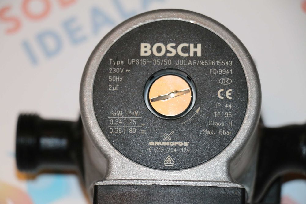 Pompa Bosch Grundfos UPS15-35/50 JULA centrala termica Bosch Buderus