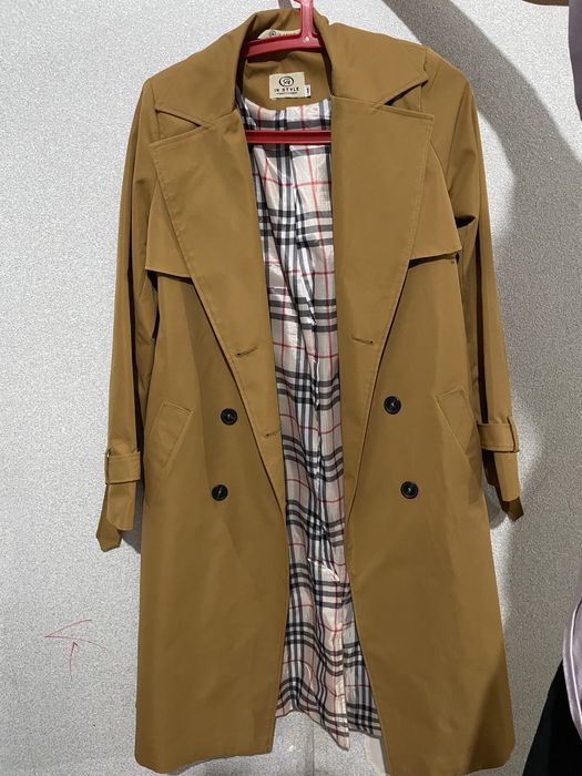 Тренч осенний длинный плащ 2023