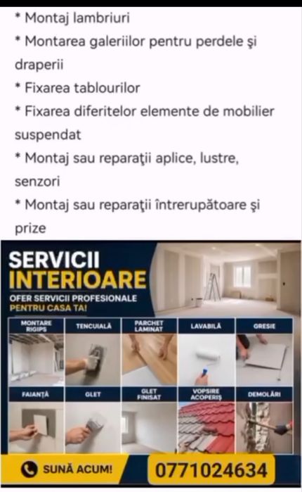 Handyman- Întreținere și reparații