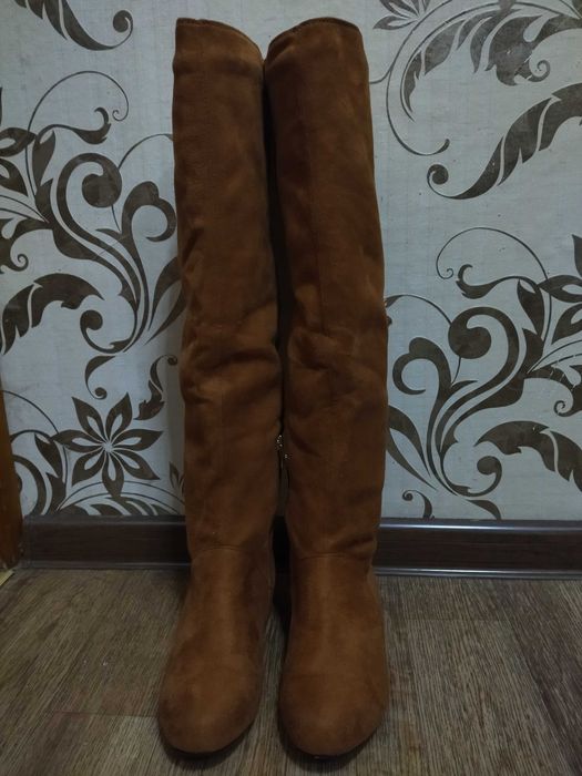 Сапоги-ботфорты зима