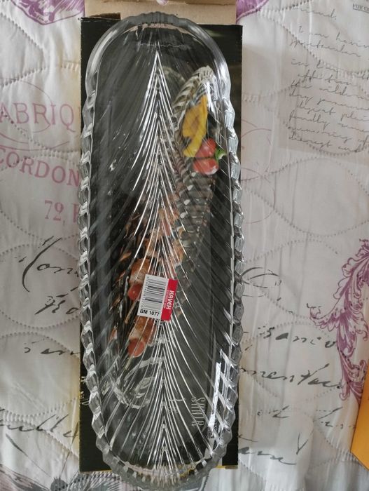 Стъклено плато овал