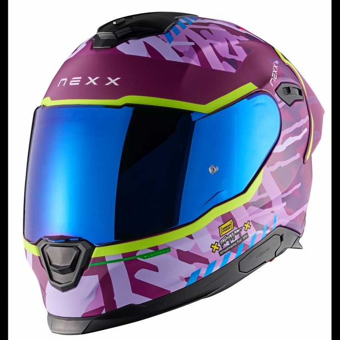 Каска NEXX Y100R Urbangram AUBERGINE MATT Размери: XS,L