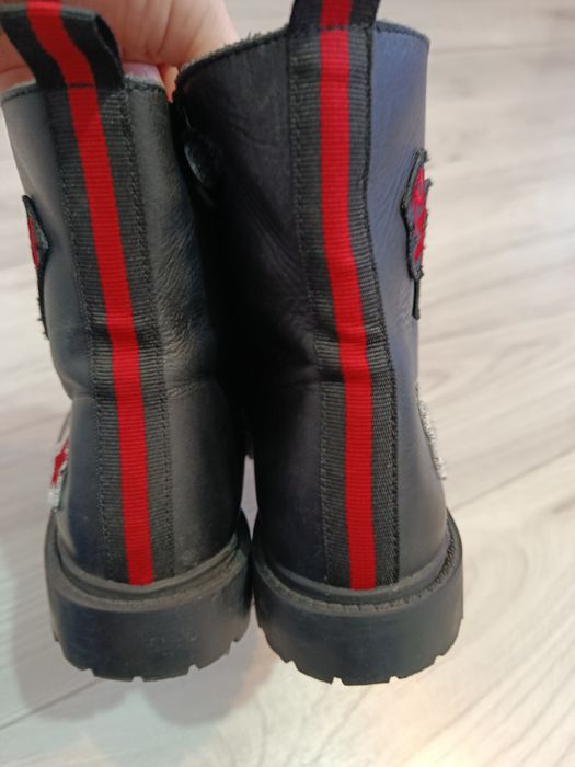 Ghete Muyters din piele naturala Punk Rock Goth Alternative mărimea 38