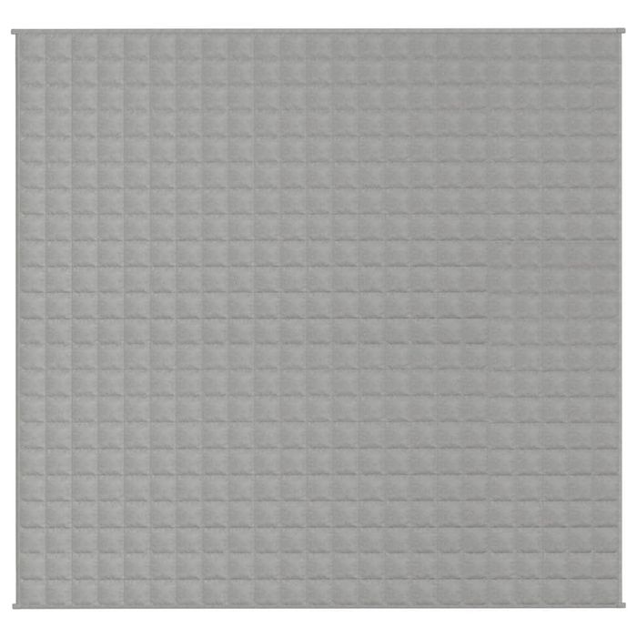 vidaXL Patura cu greutati, gri, 220x240 cm, 15 kg, material textil