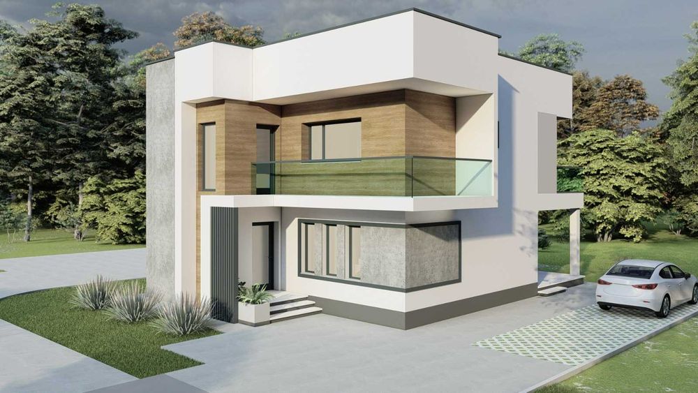 Teren + proiect 2 case - 709 mp Trivale Tancodrom. Str.Nicolae Branzeu