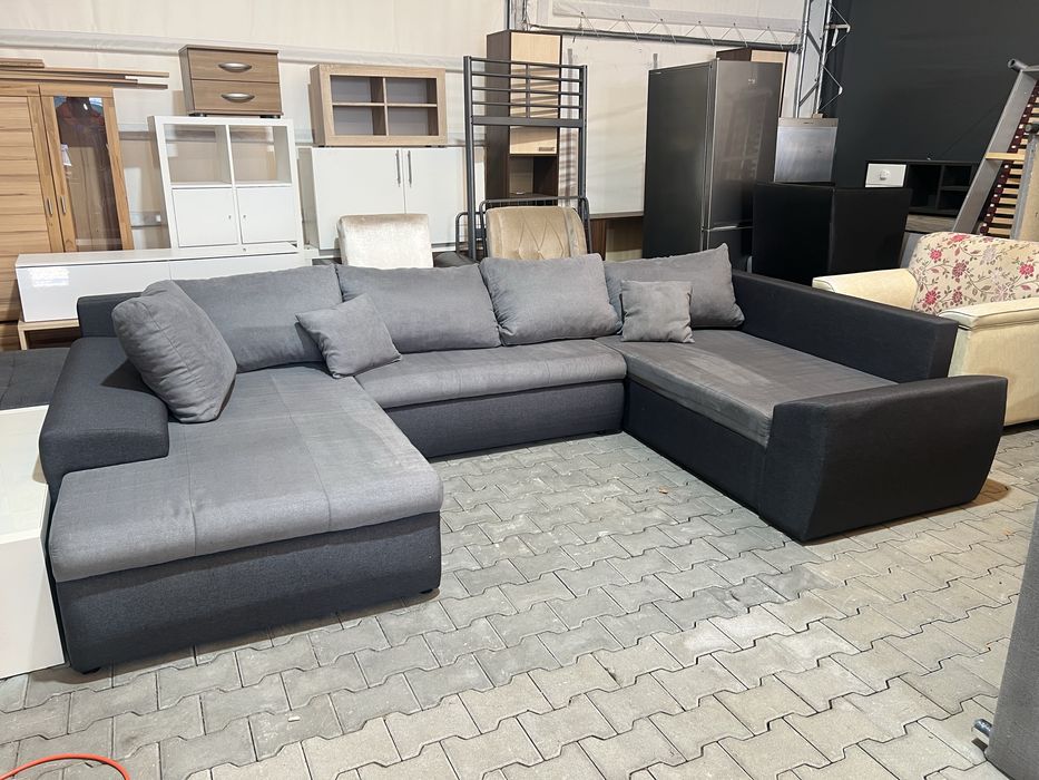 Colțar in “U” extensibil cu lada de depozitare