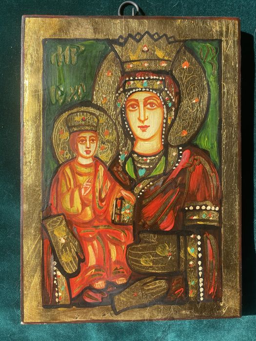 Колекция ръчно рисувани икони, със сребърен обков и други