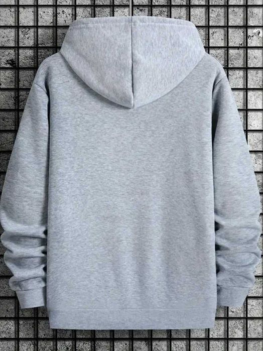 Мъжки зимен суитшърт (анорак) "Milano" черен и сив ,размер M и L ПРОМО