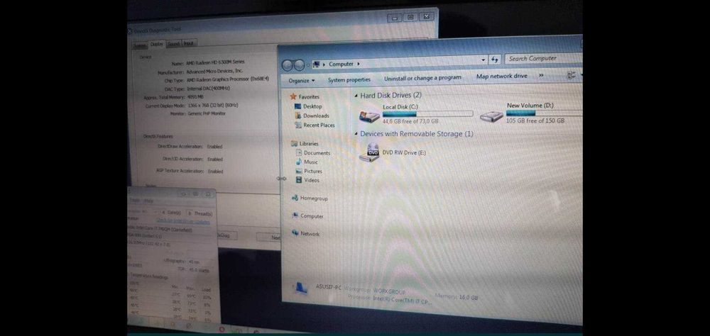 Vând laptop Asus i7, ssd, 16gb ram
