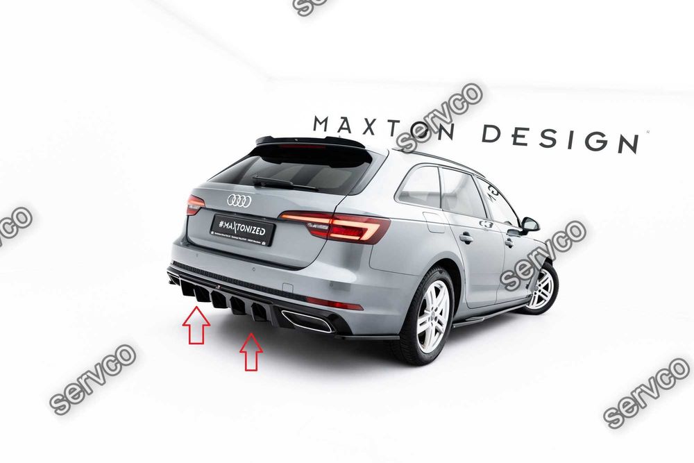 Difuzor bara spate Audi A4 S-Line Sedan Avant B9 2015-2019 v36 Maxton