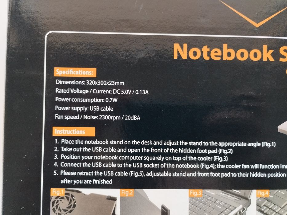 Продавам охлаждаща поставка за лаптоп CANYON CNP-NS1 - 17''