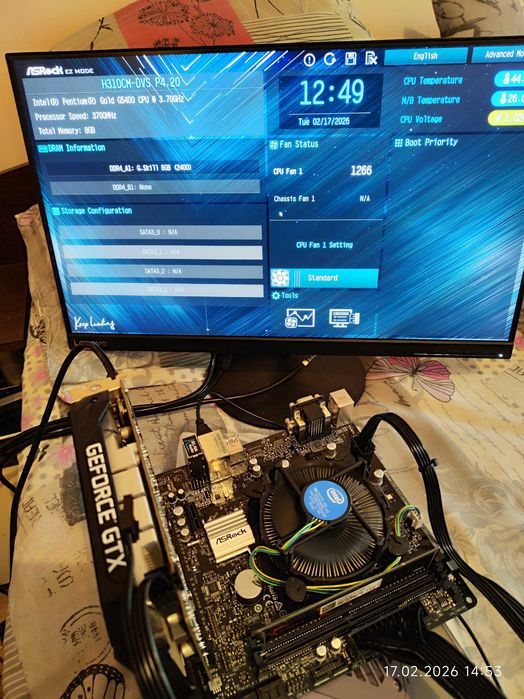 Комплект Intel G5400, Asrock H310, RAM 8GB DDR4