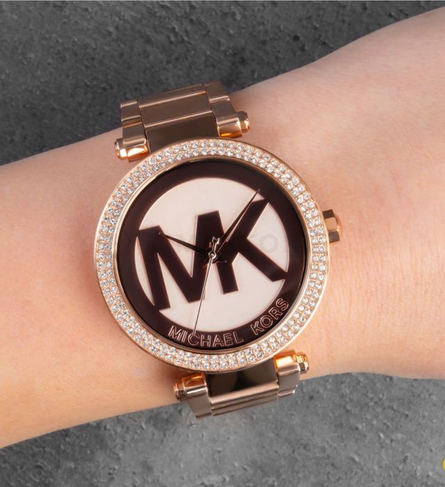 Michael Kors Parker дамски  часовник, розово злато, оригинален