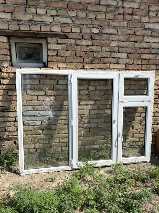 Пластик дверь и окна 10-12шт