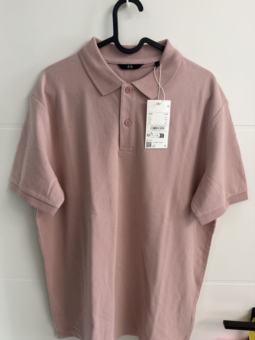 Tricou polo bărbați C&A – Regular Fit – Roz prăfuit (Dusty Pink) – Mărimea M – Nou
