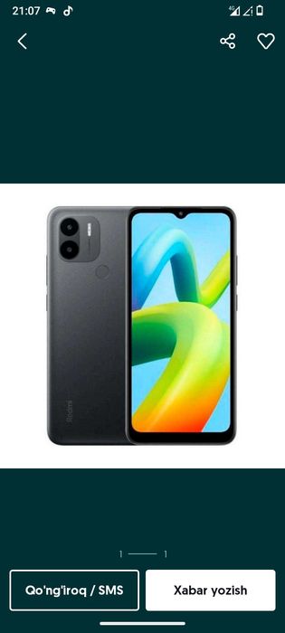 Redmi A2+  xotira 64: 600 000 so’m