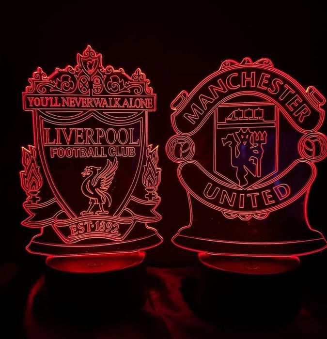 3D Led suvinir futbol klublari logotipi