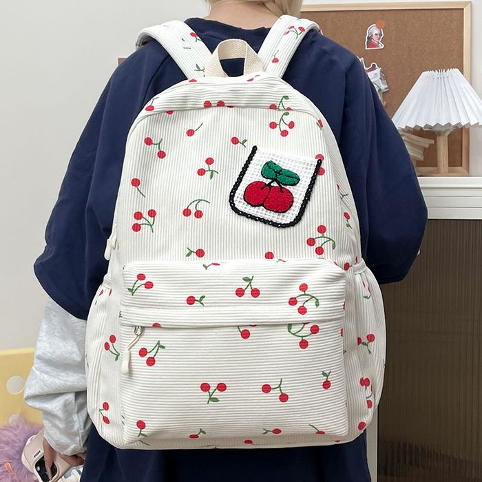 Женский вельветовый рюкзак большой вместительный удобный 
ориентир мет