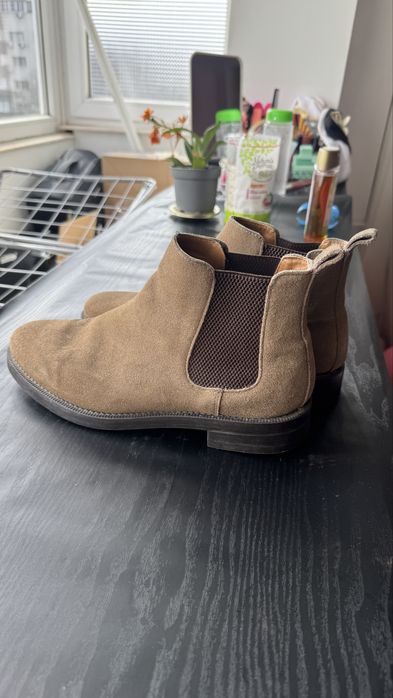 Ghete Chelsea Zara mărimea 40, bej/camel, stare bună