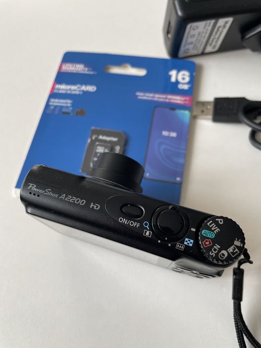 Camera Foto Digitala CANON PowerShot A2200 HD, Black, 16GB, 14.1