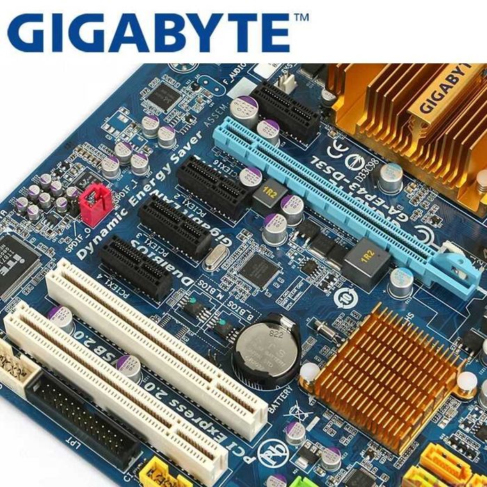 Топовая Материнская плата 775 Socket/Соккет GIGABYTE GA-EP43-DS3L