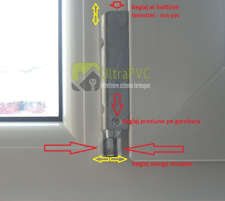 Reglare tâmplărie din PVC / plase anti-insecte