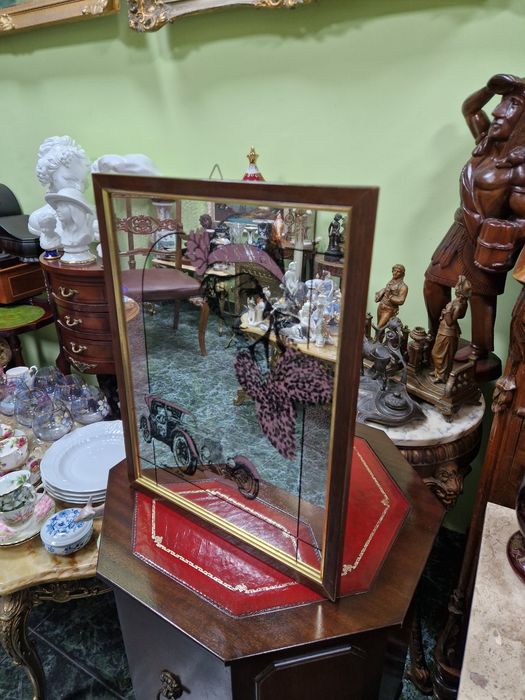 Страхотно антикварно рекламно огледало