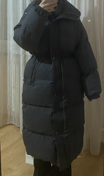 Пуховик новый длинный
