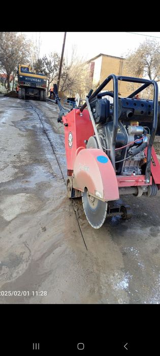 Asfalt,beton kesish , vertalyotda silliqlash xizmati