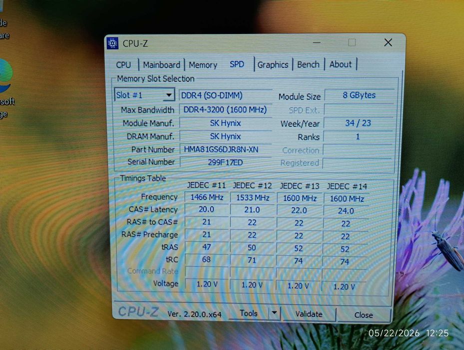 2x8GB RAM laptop DDR4 3200 Hynix Dual Channel