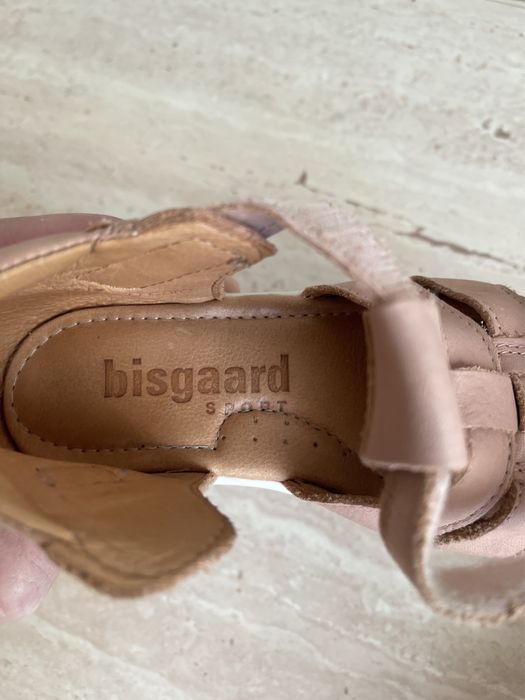 Sandale copii din piele Bisgaard Billie culoare bej (nude) marimea 27 interior 17,1 cm