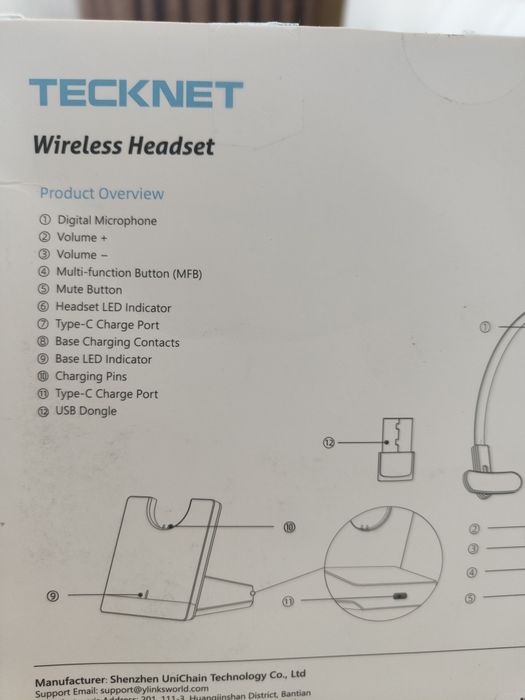 Căști wireless Tecknet