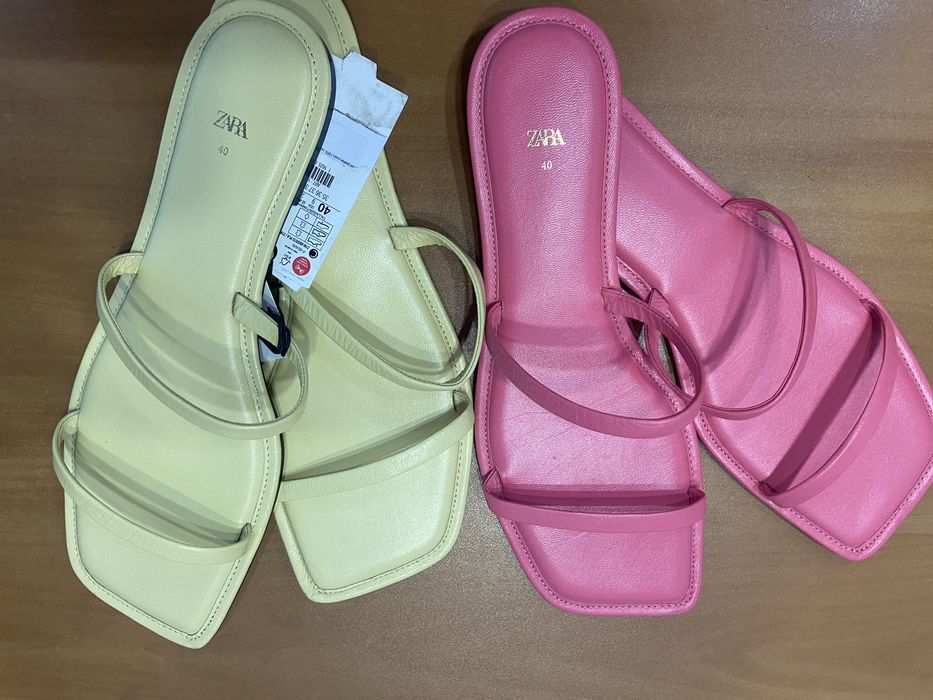 Дамски чехли Zara в два цвята