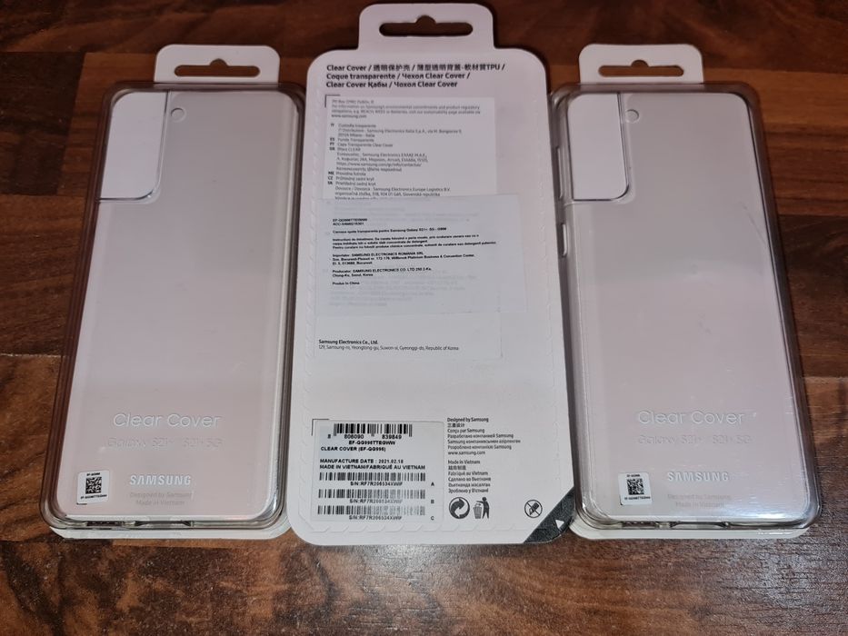 Husa silicon originala Samsung Clear Cover Galaxy S21+ S21 Plus 5G