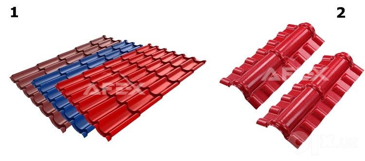 2 qatlamli PVX plastik tom (черепица) ishlab chiqarish liniyasi